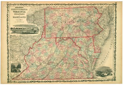 University of Virginia, Dismal Swamp, and City of Baltimore. Plates 29-30 by Johnson and Browning