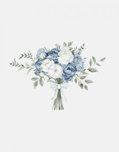 Gentle Blue Floral Bouquet by Jolly and Dash