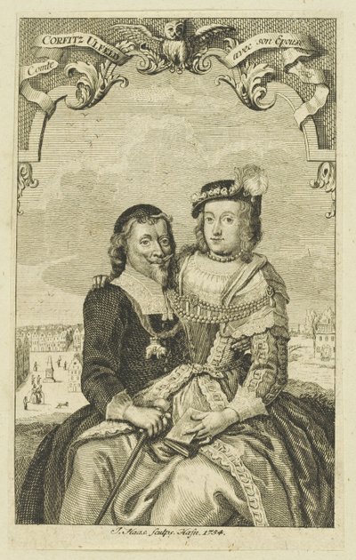 Double portrait of Corfitz Ulfeldt and his wife Leonora Christina by Jonas Haas