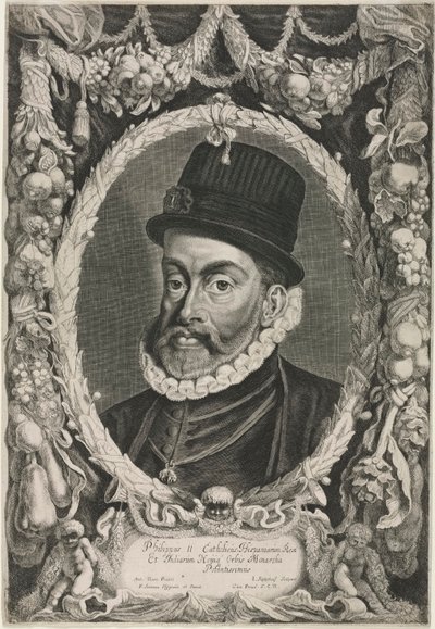 Portrait of Philip II, King of Spain by Jonas Suyderhoef