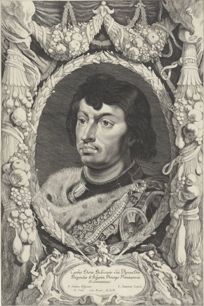 Portrait of Charles the Bold, Duke of Burgundy (series title: Duces Burgundiae) by Jonas Suyderhoef