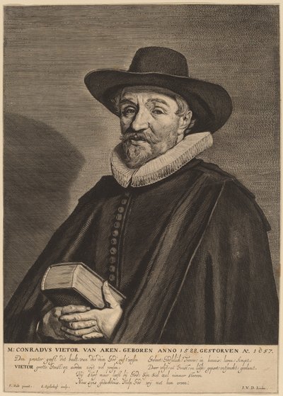 Conrad Vietor van Aken by Jonas Suyderhoff after Frans Hals