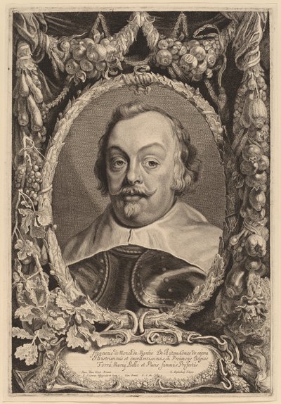 Franciscus de Moncada by Jonas Suyderhoff after Sir Anthony van Dyck