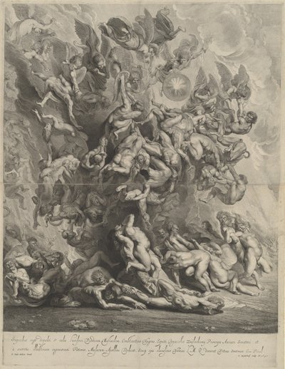 Fall of the Damned by Jonas Suyderhoff, after Sir Peter Paul Rubens
