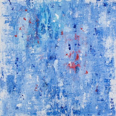 Vibrant Blue Abstract by Jonas Weikel