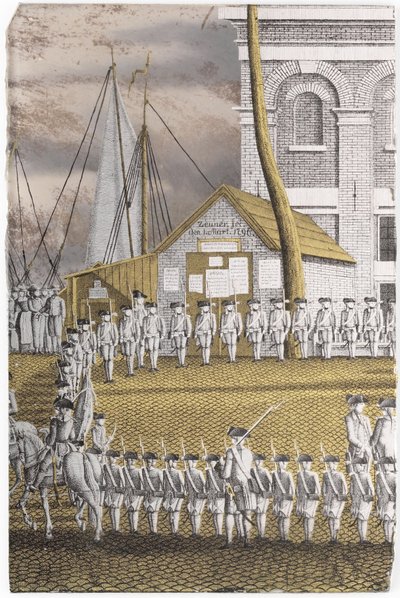 Cadets Formed into Line in front of the 