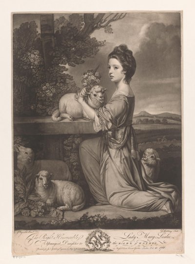 Portrait of Mary Leslie (The Right Honourable Lady Mary Leslie) by Jonathan Spilsbury