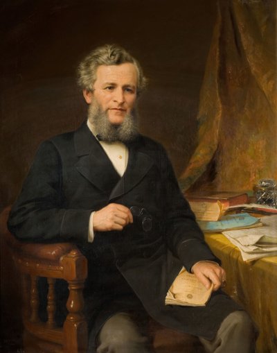Portrait of The Rt. Hon. Jesse Collings 1831-1920, 1881 by Jonathon Pratt