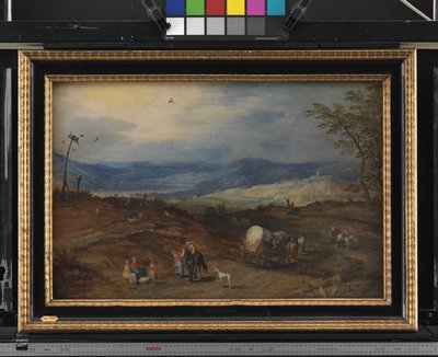 Landscape with a Road Leading Past a Place of Execution by Joos de II Momper