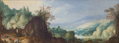 Mountain Landscape with a River by Joos de II Momper