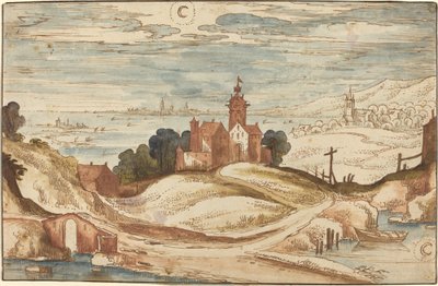 Landscape with Chateau on a Hill by Joos de Momper II