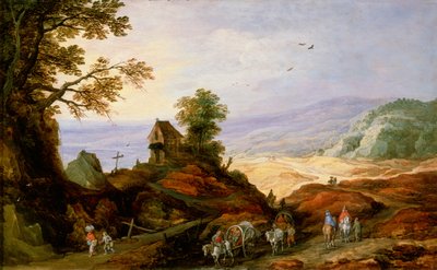 Landscape with a Chapel on a Hill by Joos de Momper the younger