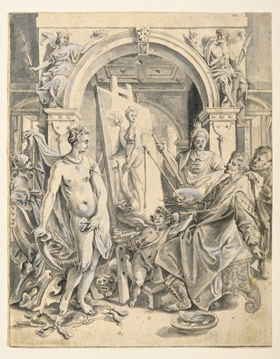 Apelles Painting Campaspe by Joos or Jodocus van (after) Winghe