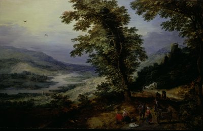 Mountain Road with Travellers, c.1610-25 by Joos or Josse de The Younger Momper