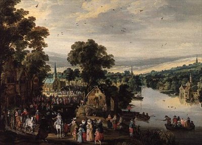 Village Fete by Joos or Josse de The Younger Momper