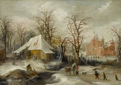 Winter Landscape by Joos or Josse de The Younger Momper