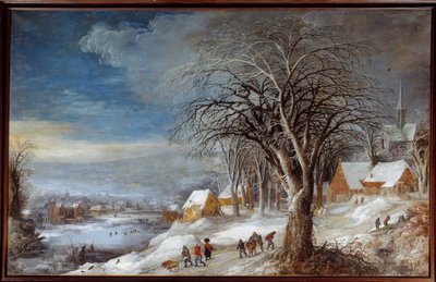 Winter Landscape by Joos or Josse de The Younger Momper