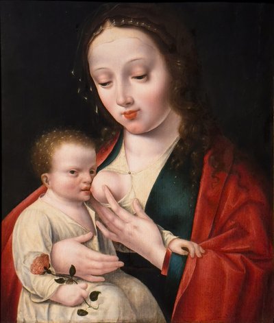 The Virgin Nursing the Child by Joos van (after) Cleve