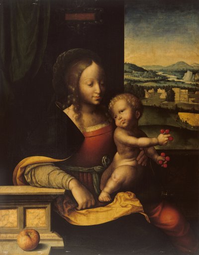 Virgin and Child by Joos van (and workshop) Cleve