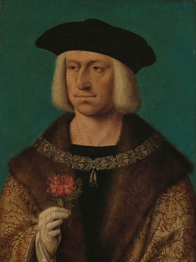 Portrait of Maximilian I (1459-1519), Emperor of the Holy Roman Empire by Joos van Cleve (workshop of)