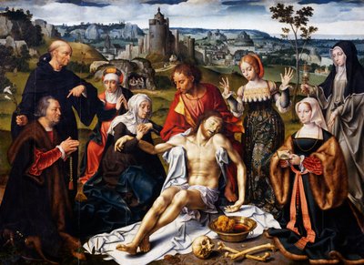 Deposition of Christ (detail) by Joos van Cleve