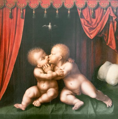 Holy Infants St John the Baptist and Christ Embracing by Joos van Cleve