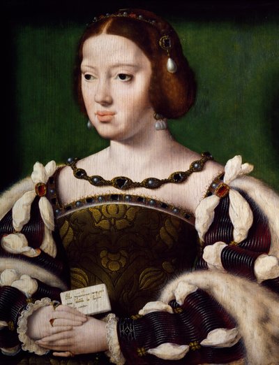Portrait of Eleanor of Austria, Queen of Portugal and France by Joos van Cleve