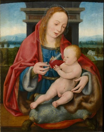 The Virgin with the Infant Christ Drinking Wine, c. 1520 by Joos van Cleve
