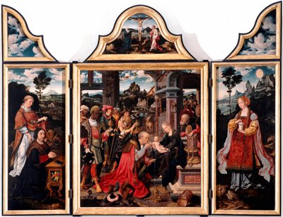 Triptych of Adoration of the Magi by Joos van Cleve