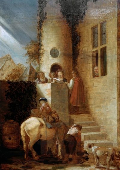 The Arrival of the Rider with a Document by Joos van Craesbeeck