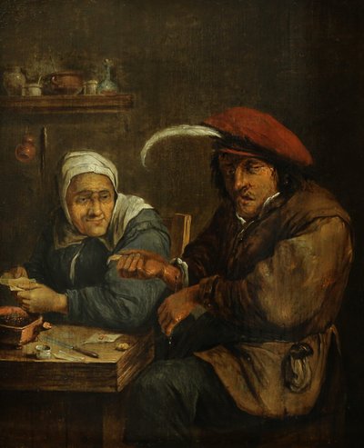Interior with an Old Woman and a Man Blood-letting (Allegory of the Sense of Touch) by Joos van Craesbeeck