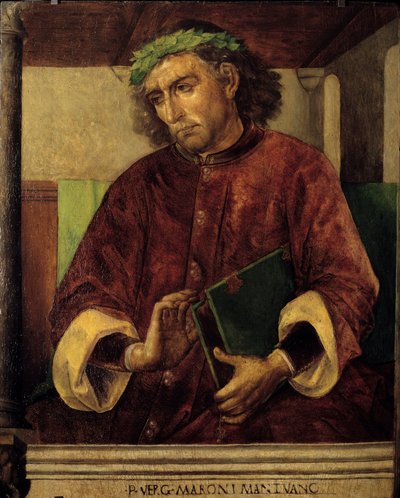 Portrait of Virgil, Roman poet and writer by Joos van Gent (fl.1460 75)