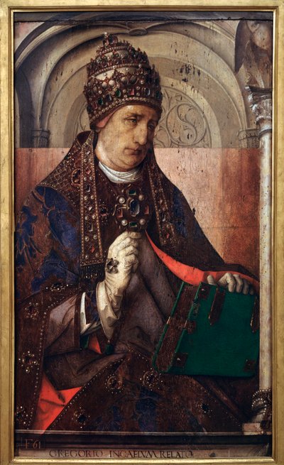 Portrait of Pope Gregory I, c.1435-75 by Joos van Gent