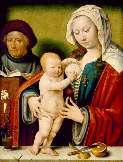 The Holy Family by Joos van and workshop Cleve