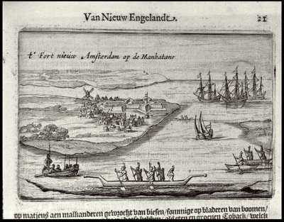 View of New Amsterdam, 1626-28 by Joost Hartgers