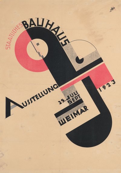 Poster for the 1923 State Bauhaus Exhibition by Joost Schmidt