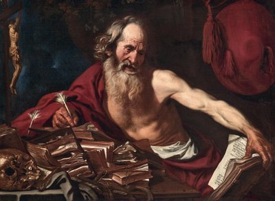 Saint Jerome in His Cell by Joost Van de Hamme