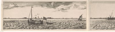 View of the North Side of the Maas (Postcard series) by Joost van Geel