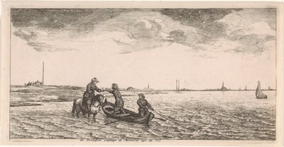 Receiving Mail by a Postman on Horseback by Joost van Geel
