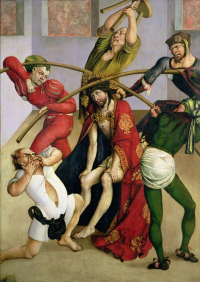 Christ crowned with thorns by Jorg I Breu
