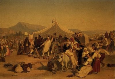 A Fair in the Roman Campagna by Jorgen Valentin Sonne