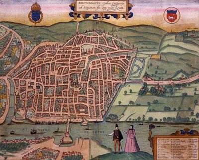 Map of Rouen, from 