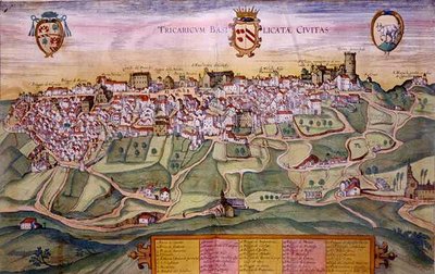 Map of Tricarico, from 