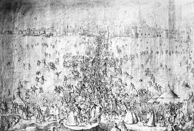 Amusements on the River Escaut by Joris Hoefnagel