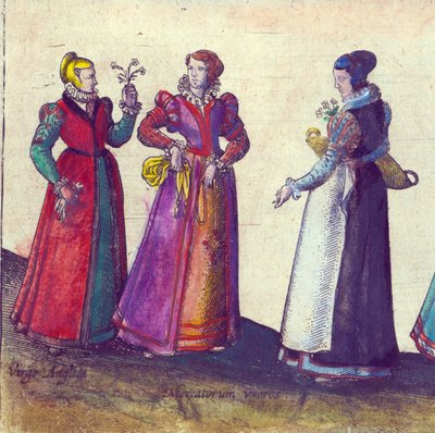 English Women of the Elizabethan Era by Joris Hoefnagel