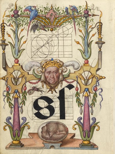 Guide for Constructing the Letter S by Joris Hoefnagel