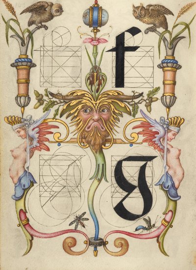 Guide for Constructing the Letters f and g by Joris Hoefnagel