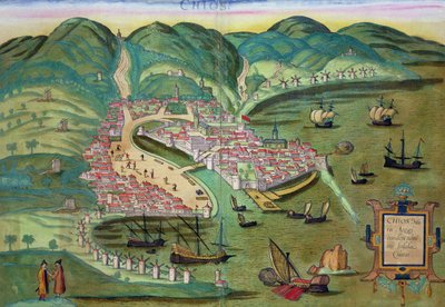 Map of Chios, from 