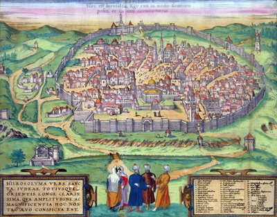 Map of Jerusalem, from 
