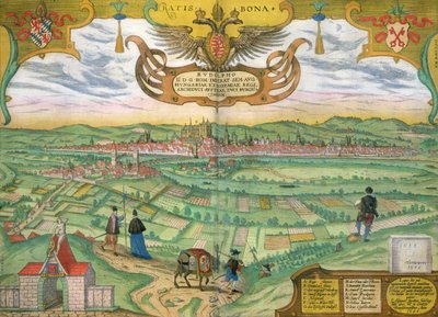 Map of Regensburg, from 